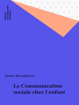 cover image of La Communication sociale chez l'enfant